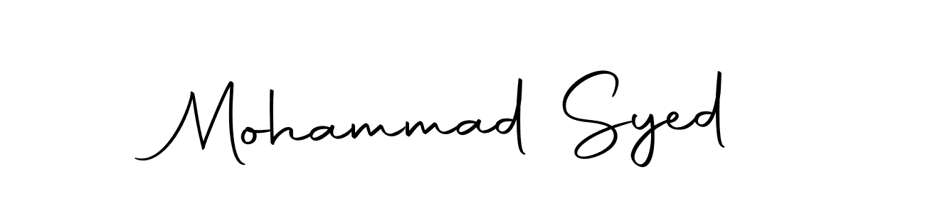 How to make Mohammad Syed name signature. Use Autography-DOLnW style for creating short signs online. This is the latest handwritten sign. Mohammad Syed signature style 10 images and pictures png