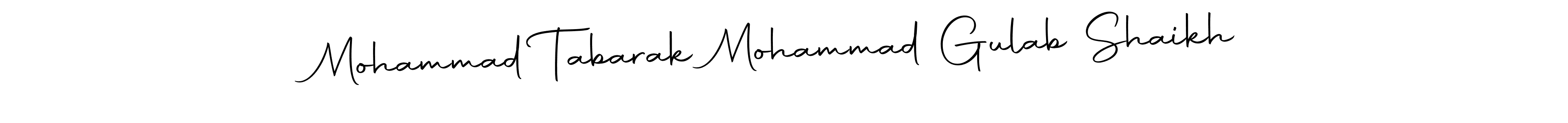 Use a signature maker to create a handwritten signature online. With this signature software, you can design (Autography-DOLnW) your own signature for name Mohammad Tabarak Mohammad Gulab Shaikh. Mohammad Tabarak Mohammad Gulab Shaikh signature style 10 images and pictures png
