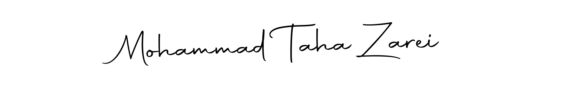Create a beautiful signature design for name Mohammad Taha Zarei. With this signature (Autography-DOLnW) fonts, you can make a handwritten signature for free. Mohammad Taha Zarei signature style 10 images and pictures png