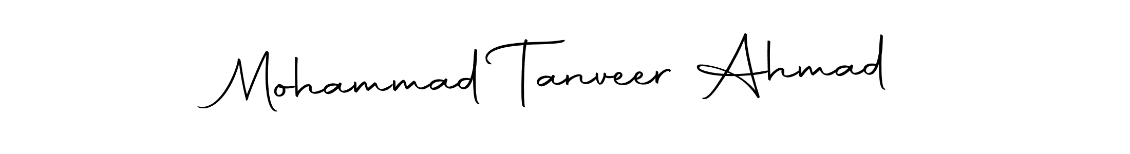 How to make Mohammad Tanveer Ahmad name signature. Use Autography-DOLnW style for creating short signs online. This is the latest handwritten sign. Mohammad Tanveer Ahmad signature style 10 images and pictures png