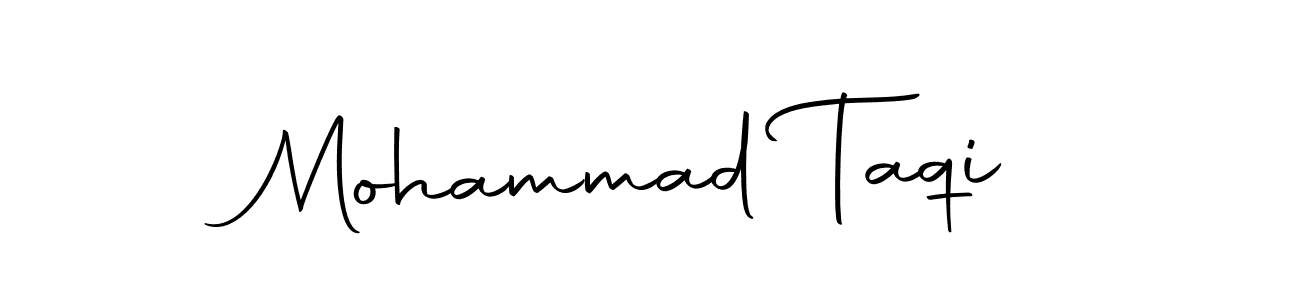 Create a beautiful signature design for name Mohammad Taqi. With this signature (Autography-DOLnW) fonts, you can make a handwritten signature for free. Mohammad Taqi signature style 10 images and pictures png