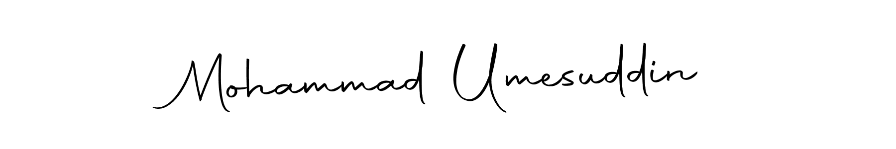 Create a beautiful signature design for name Mohammad Umesuddin. With this signature (Autography-DOLnW) fonts, you can make a handwritten signature for free. Mohammad Umesuddin signature style 10 images and pictures png
