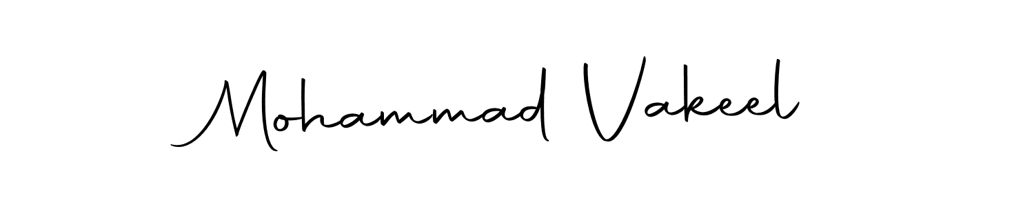 Create a beautiful signature design for name Mohammad Vakeel. With this signature (Autography-DOLnW) fonts, you can make a handwritten signature for free. Mohammad Vakeel signature style 10 images and pictures png