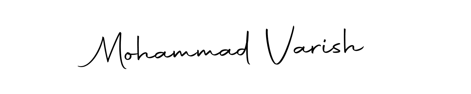 Make a short Mohammad Varish signature style. Manage your documents anywhere anytime using Autography-DOLnW. Create and add eSignatures, submit forms, share and send files easily. Mohammad Varish signature style 10 images and pictures png