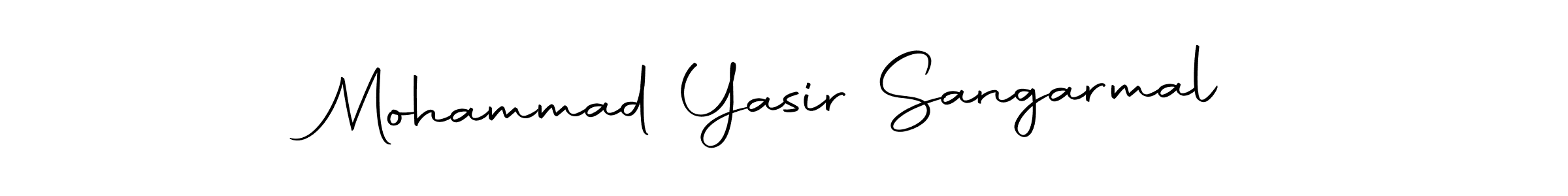 How to make Mohammad Yasir Sangarmal name signature. Use Autography-DOLnW style for creating short signs online. This is the latest handwritten sign. Mohammad Yasir Sangarmal signature style 10 images and pictures png