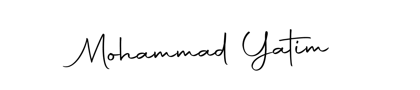 Make a beautiful signature design for name Mohammad Yatim. With this signature (Autography-DOLnW) style, you can create a handwritten signature for free. Mohammad Yatim signature style 10 images and pictures png