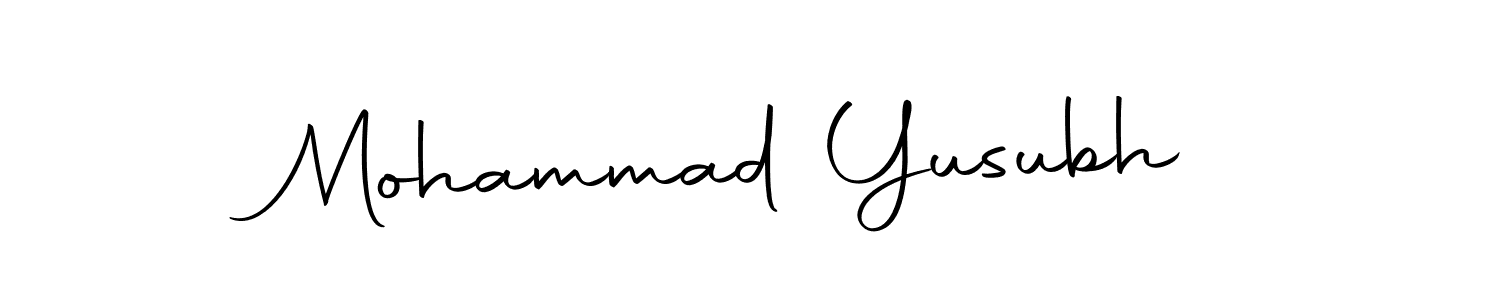 Once you've used our free online signature maker to create your best signature Autography-DOLnW style, it's time to enjoy all of the benefits that Mohammad Yusubh name signing documents. Mohammad Yusubh signature style 10 images and pictures png