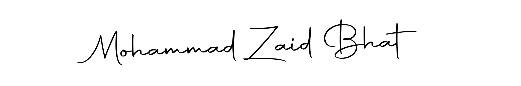 How to make Mohammad Zaid Bhat name signature. Use Autography-DOLnW style for creating short signs online. This is the latest handwritten sign. Mohammad Zaid Bhat signature style 10 images and pictures png