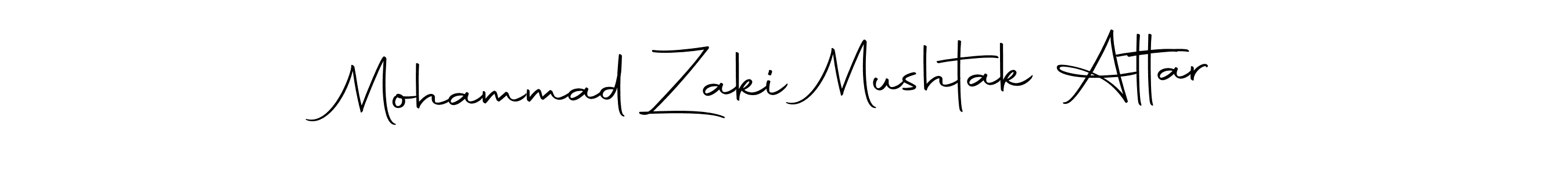 Make a beautiful signature design for name Mohammad Zaki Mushtak Attar. Use this online signature maker to create a handwritten signature for free. Mohammad Zaki Mushtak Attar signature style 10 images and pictures png