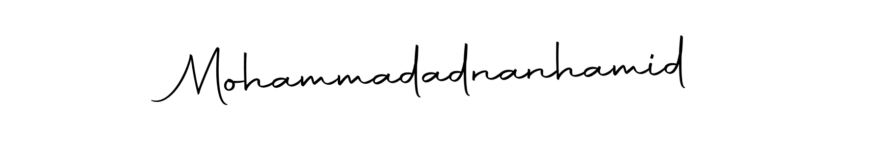 Make a beautiful signature design for name Mohammadadnanhamid. With this signature (Autography-DOLnW) style, you can create a handwritten signature for free. Mohammadadnanhamid signature style 10 images and pictures png