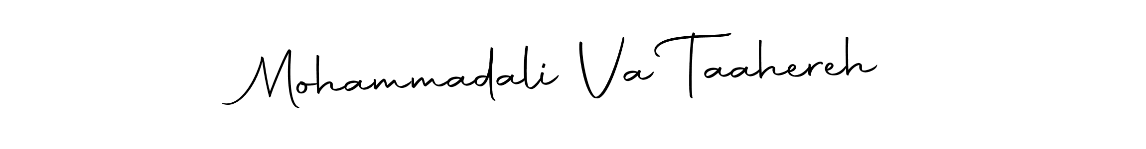 Create a beautiful signature design for name Mohammadali Va Taahereh. With this signature (Autography-DOLnW) fonts, you can make a handwritten signature for free. Mohammadali Va Taahereh signature style 10 images and pictures png