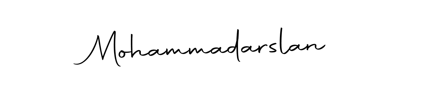 Design your own signature with our free online signature maker. With this signature software, you can create a handwritten (Autography-DOLnW) signature for name Mohammadarslan. Mohammadarslan signature style 10 images and pictures png