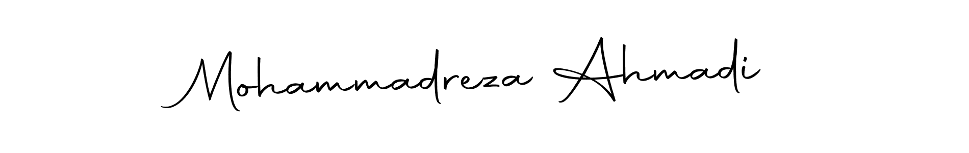 You can use this online signature creator to create a handwritten signature for the name Mohammadreza Ahmadi. This is the best online autograph maker. Mohammadreza Ahmadi signature style 10 images and pictures png