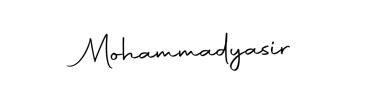 How to make Mohammadyasir signature? Autography-DOLnW is a professional autograph style. Create handwritten signature for Mohammadyasir name. Mohammadyasir signature style 10 images and pictures png