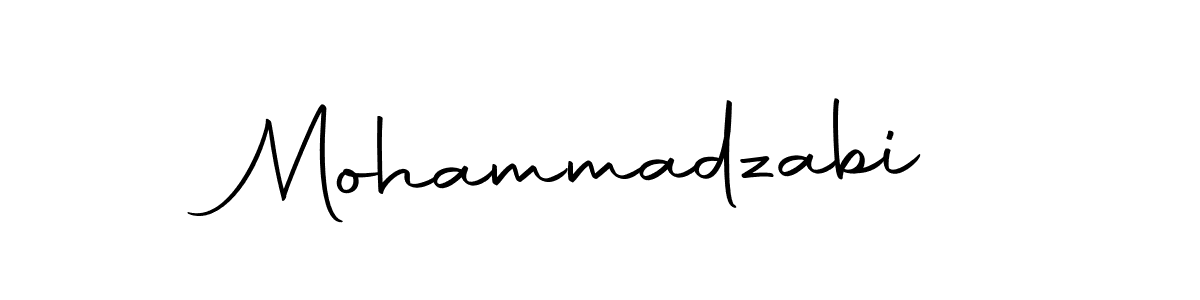 Design your own signature with our free online signature maker. With this signature software, you can create a handwritten (Autography-DOLnW) signature for name Mohammadzabi. Mohammadzabi signature style 10 images and pictures png