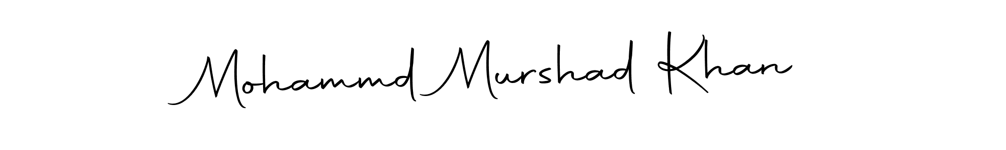 How to make Mohammd Murshad Khan name signature. Use Autography-DOLnW style for creating short signs online. This is the latest handwritten sign. Mohammd Murshad Khan signature style 10 images and pictures png