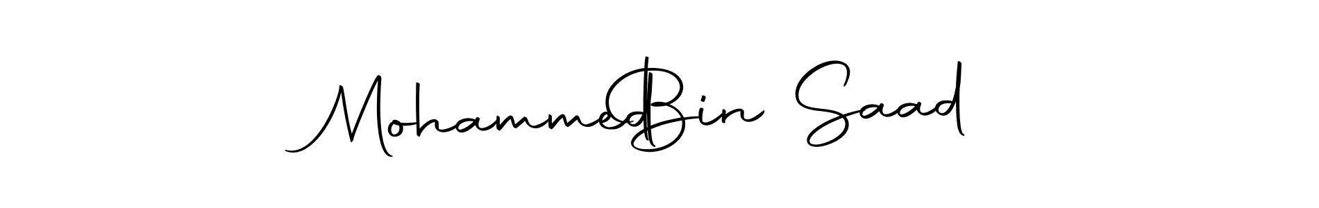 How to make Mohammed   Bin Saad signature? Autography-DOLnW is a professional autograph style. Create handwritten signature for Mohammed   Bin Saad name. Mohammed   Bin Saad signature style 10 images and pictures png