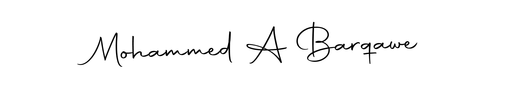 Make a beautiful signature design for name Mohammed A Barqawe. With this signature (Autography-DOLnW) style, you can create a handwritten signature for free. Mohammed A Barqawe signature style 10 images and pictures png