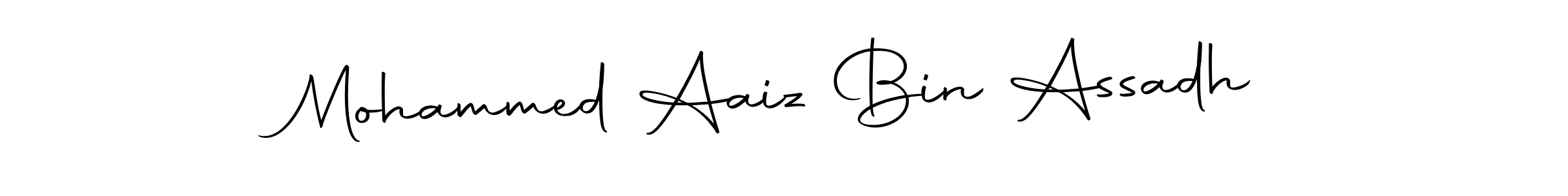 Mohammed Aaiz Bin Assadh stylish signature style. Best Handwritten Sign (Autography-DOLnW) for my name. Handwritten Signature Collection Ideas for my name Mohammed Aaiz Bin Assadh. Mohammed Aaiz Bin Assadh signature style 10 images and pictures png