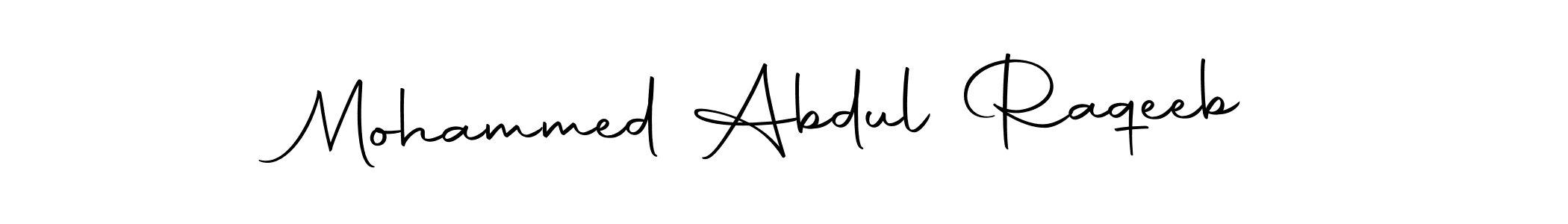 You can use this online signature creator to create a handwritten signature for the name Mohammed Abdul Raqeeb. This is the best online autograph maker. Mohammed Abdul Raqeeb signature style 10 images and pictures png