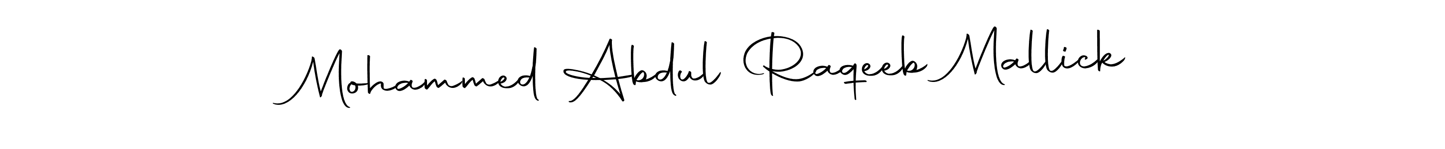 The best way (Autography-DOLnW) to make a short signature is to pick only two or three words in your name. The name Mohammed Abdul Raqeeb Mallick include a total of six letters. For converting this name. Mohammed Abdul Raqeeb Mallick signature style 10 images and pictures png