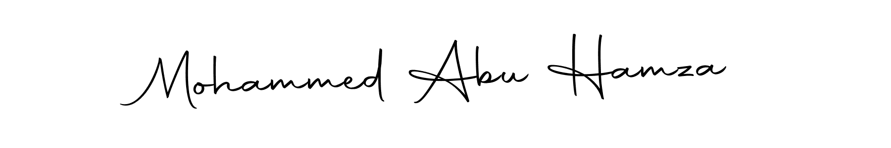 How to make Mohammed Abu Hamza name signature. Use Autography-DOLnW style for creating short signs online. This is the latest handwritten sign. Mohammed Abu Hamza signature style 10 images and pictures png