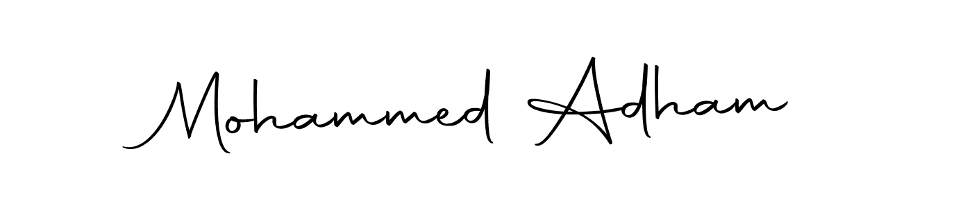 Use a signature maker to create a handwritten signature online. With this signature software, you can design (Autography-DOLnW) your own signature for name Mohammed Adham. Mohammed Adham signature style 10 images and pictures png