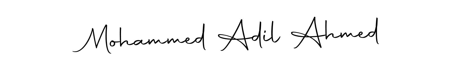 Mohammed Adil Ahmed stylish signature style. Best Handwritten Sign (Autography-DOLnW) for my name. Handwritten Signature Collection Ideas for my name Mohammed Adil Ahmed. Mohammed Adil Ahmed signature style 10 images and pictures png