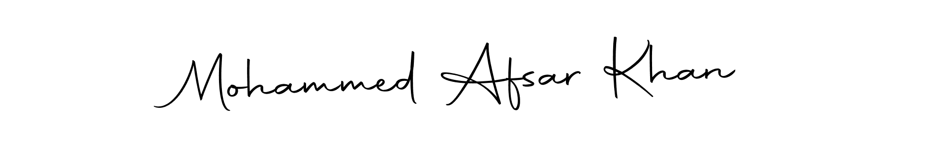 Make a beautiful signature design for name Mohammed Afsar Khan. With this signature (Autography-DOLnW) style, you can create a handwritten signature for free. Mohammed Afsar Khan signature style 10 images and pictures png