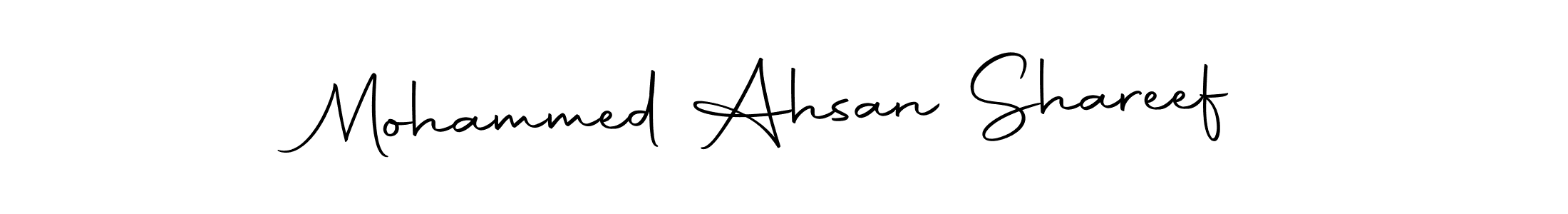 Use a signature maker to create a handwritten signature online. With this signature software, you can design (Autography-DOLnW) your own signature for name Mohammed Ahsan Shareef. Mohammed Ahsan Shareef signature style 10 images and pictures png