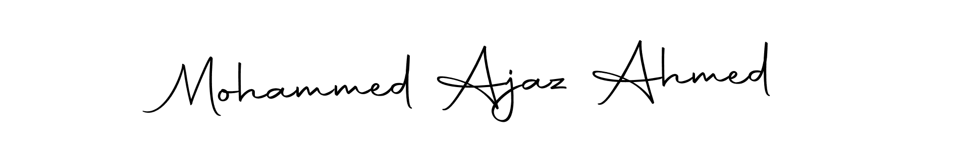 It looks lik you need a new signature style for name Mohammed Ajaz Ahmed. Design unique handwritten (Autography-DOLnW) signature with our free signature maker in just a few clicks. Mohammed Ajaz Ahmed signature style 10 images and pictures png