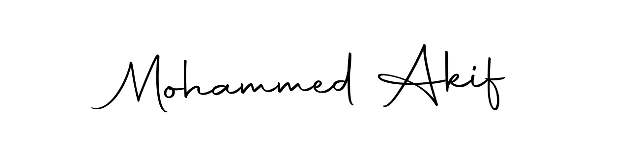 Create a beautiful signature design for name Mohammed Akif. With this signature (Autography-DOLnW) fonts, you can make a handwritten signature for free. Mohammed Akif signature style 10 images and pictures png