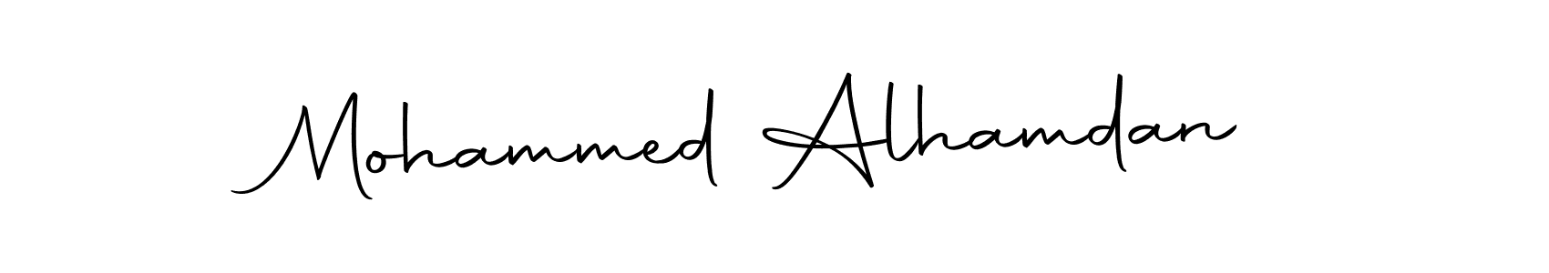 Make a beautiful signature design for name Mohammed Alhamdan. With this signature (Autography-DOLnW) style, you can create a handwritten signature for free. Mohammed Alhamdan signature style 10 images and pictures png