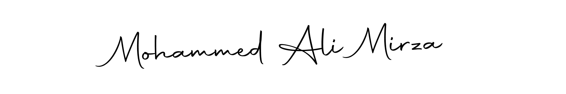 Make a beautiful signature design for name Mohammed Ali Mirza. With this signature (Autography-DOLnW) style, you can create a handwritten signature for free. Mohammed Ali Mirza signature style 10 images and pictures png