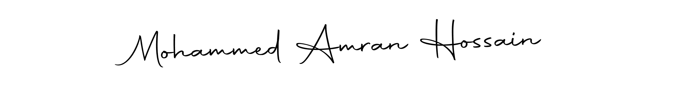 How to make Mohammed Amran Hossain name signature. Use Autography-DOLnW style for creating short signs online. This is the latest handwritten sign. Mohammed Amran Hossain signature style 10 images and pictures png
