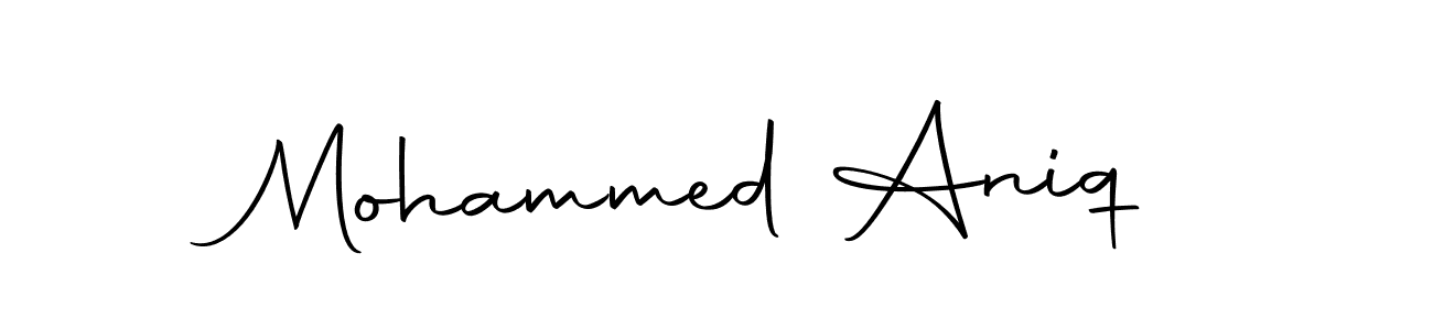 Here are the top 10 professional signature styles for the name Mohammed Aniq. These are the best autograph styles you can use for your name. Mohammed Aniq signature style 10 images and pictures png