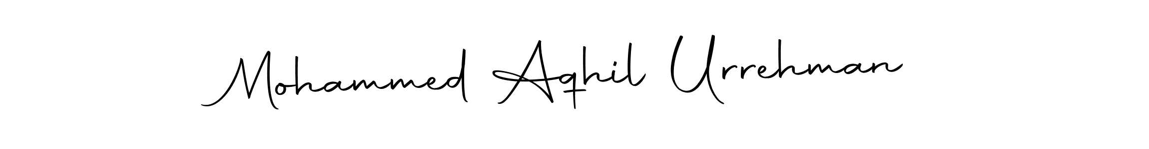 Make a short Mohammed Aqhil Urrehman signature style. Manage your documents anywhere anytime using Autography-DOLnW. Create and add eSignatures, submit forms, share and send files easily. Mohammed Aqhil Urrehman signature style 10 images and pictures png