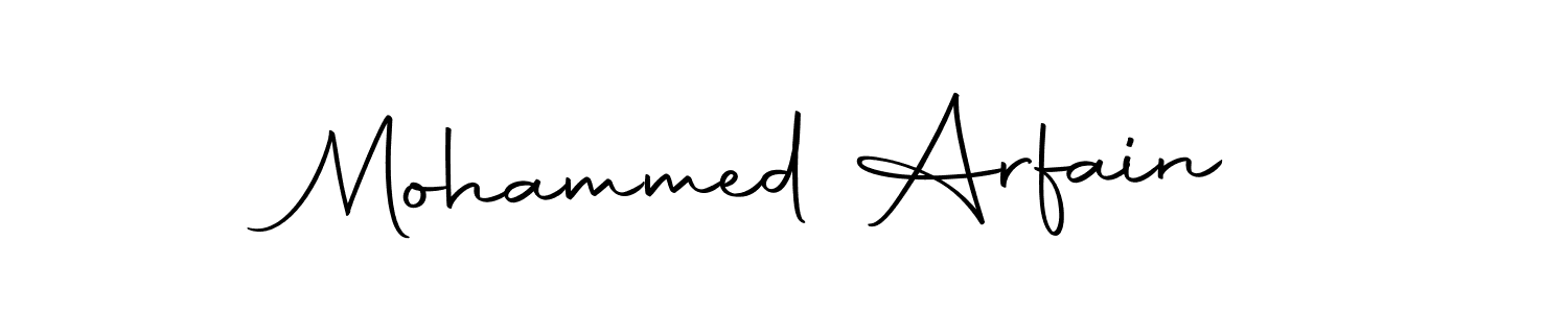 Make a beautiful signature design for name Mohammed Arfain. Use this online signature maker to create a handwritten signature for free. Mohammed Arfain signature style 10 images and pictures png