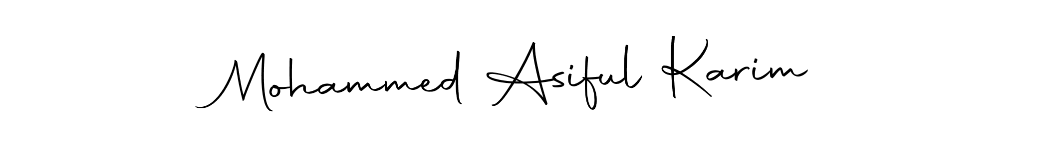 Design your own signature with our free online signature maker. With this signature software, you can create a handwritten (Autography-DOLnW) signature for name Mohammed Asiful Karim. Mohammed Asiful Karim signature style 10 images and pictures png