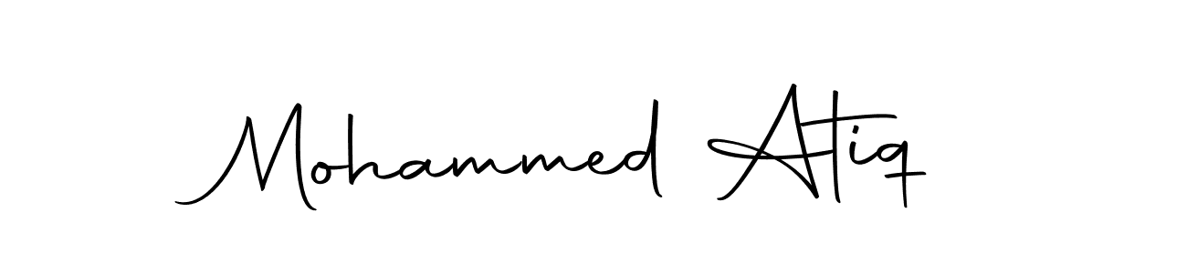 You can use this online signature creator to create a handwritten signature for the name Mohammed Atiq. This is the best online autograph maker. Mohammed Atiq signature style 10 images and pictures png