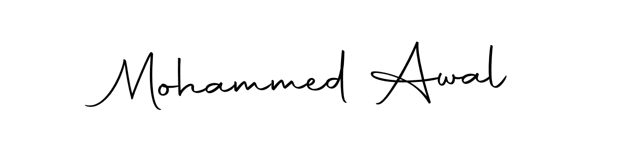 Design your own signature with our free online signature maker. With this signature software, you can create a handwritten (Autography-DOLnW) signature for name Mohammed Awal. Mohammed Awal signature style 10 images and pictures png