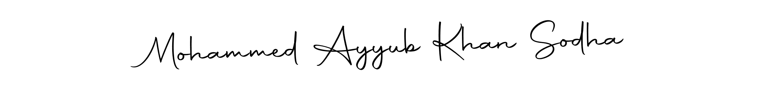 Use a signature maker to create a handwritten signature online. With this signature software, you can design (Autography-DOLnW) your own signature for name Mohammed Ayyub Khan Sodha. Mohammed Ayyub Khan Sodha signature style 10 images and pictures png