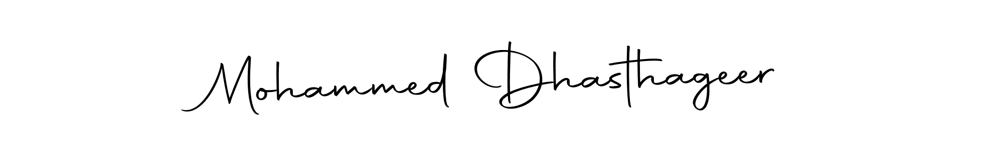 Make a beautiful signature design for name Mohammed Dhasthageer. With this signature (Autography-DOLnW) style, you can create a handwritten signature for free. Mohammed Dhasthageer signature style 10 images and pictures png