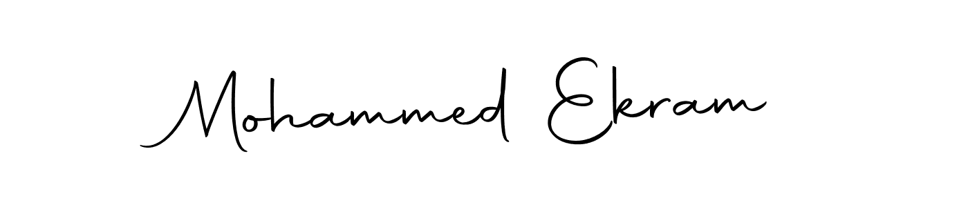 Create a beautiful signature design for name Mohammed Ekram. With this signature (Autography-DOLnW) fonts, you can make a handwritten signature for free. Mohammed Ekram signature style 10 images and pictures png