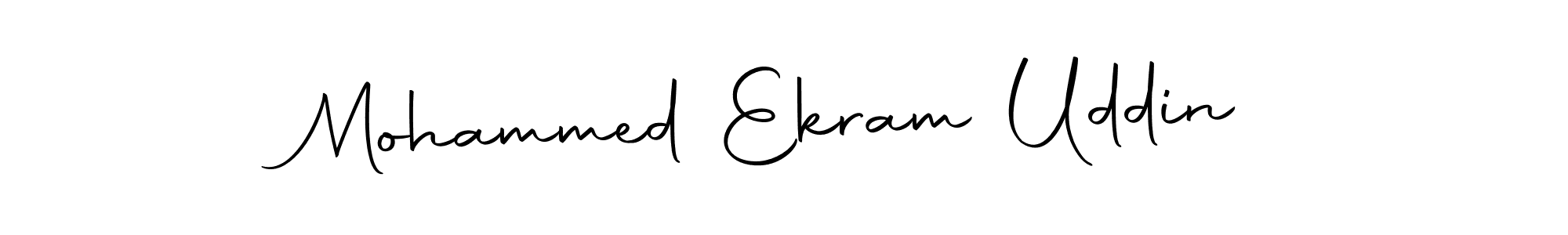 Make a short Mohammed Ekram Uddin signature style. Manage your documents anywhere anytime using Autography-DOLnW. Create and add eSignatures, submit forms, share and send files easily. Mohammed Ekram Uddin signature style 10 images and pictures png