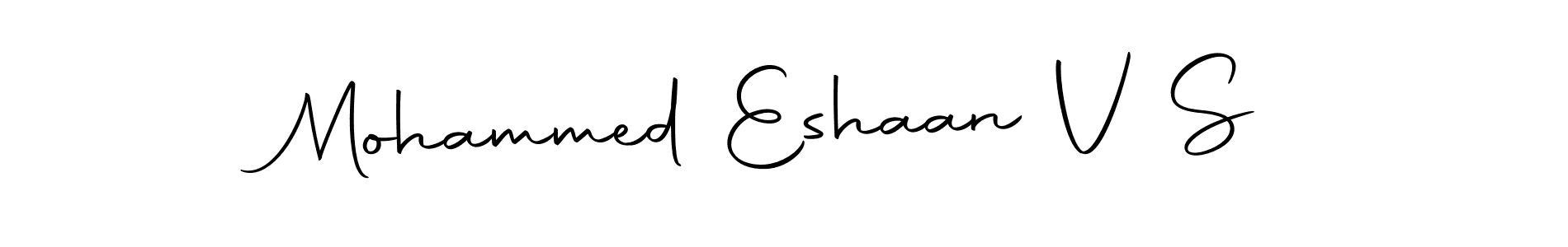 if you are searching for the best signature style for your name Mohammed Eshaan V S. so please give up your signature search. here we have designed multiple signature styles  using Autography-DOLnW. Mohammed Eshaan V S signature style 10 images and pictures png