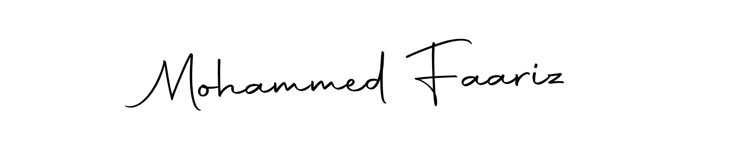 Mohammed Faariz stylish signature style. Best Handwritten Sign (Autography-DOLnW) for my name. Handwritten Signature Collection Ideas for my name Mohammed Faariz. Mohammed Faariz signature style 10 images and pictures png