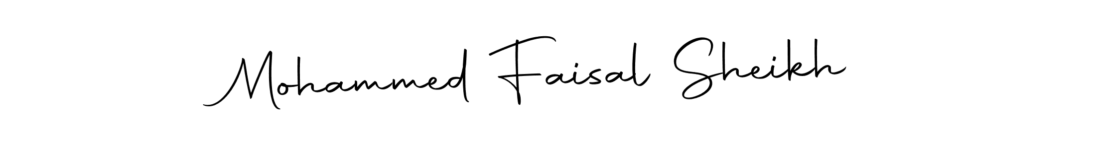 How to make Mohammed Faisal Sheikh signature? Autography-DOLnW is a professional autograph style. Create handwritten signature for Mohammed Faisal Sheikh name. Mohammed Faisal Sheikh signature style 10 images and pictures png