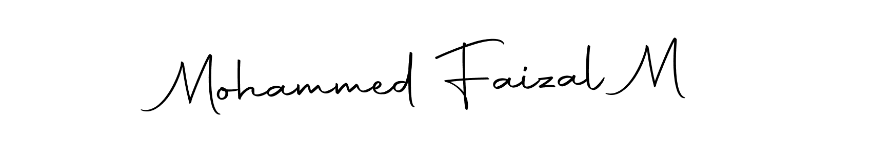 How to make Mohammed Faizal M signature? Autography-DOLnW is a professional autograph style. Create handwritten signature for Mohammed Faizal M name. Mohammed Faizal M signature style 10 images and pictures png