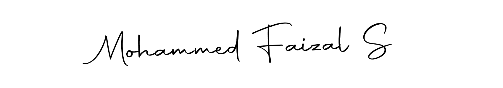 Also we have Mohammed Faizal S name is the best signature style. Create professional handwritten signature collection using Autography-DOLnW autograph style. Mohammed Faizal S signature style 10 images and pictures png